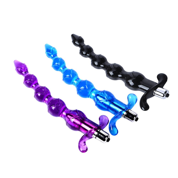 Jelly Beaded Anal Vibrators In Two Sizes / Silicone Anal Beads - EVE's SECRETS